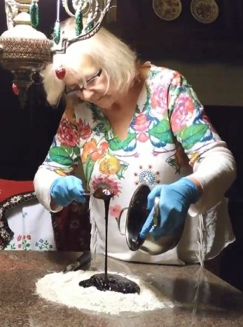 Woman baking
